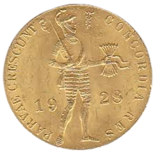 1927 Netherlands Dutch Ducat .1104 oz Gold