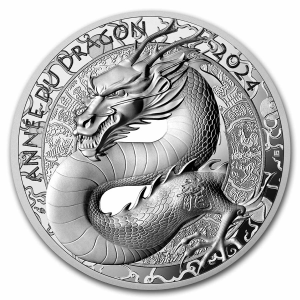 2024 France Silver €20 Lunar Dragon UHR Proof