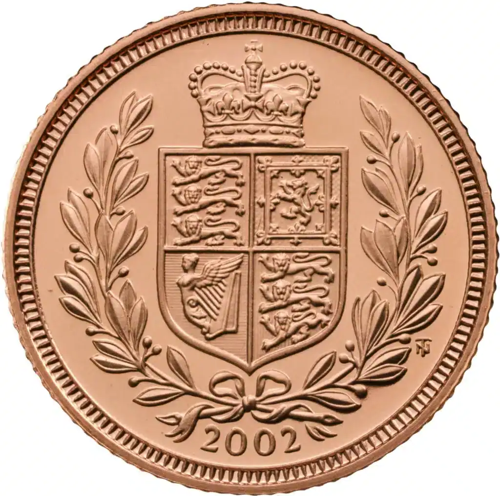 2002 Gold Proof Half Sovereign Queen Elizabeth II Golden Jubilee Coin
