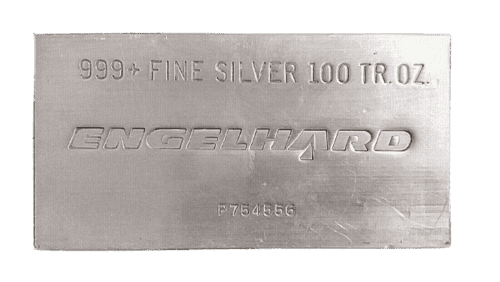 Engelhard 100 oz. Silver Bar