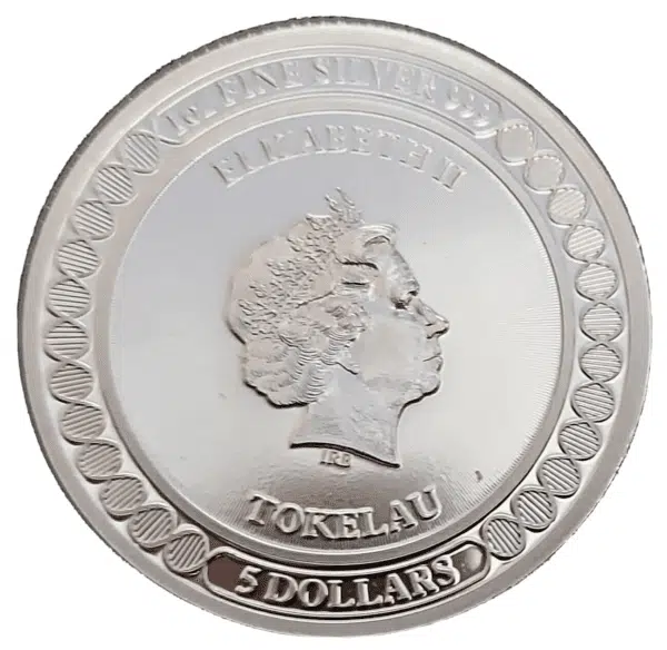 2019 Tokelau 1 oz. Silver Equilibrium $5 Coin - Image 4