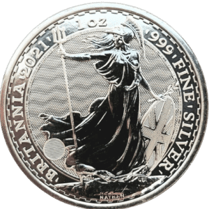 2021 British 1 oz Silver Britannia BU .9999