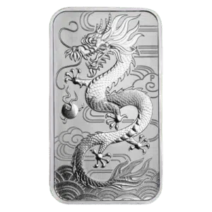 Australia 1 oz Silver Dragon Coin Bar