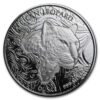 2019 republic of ghana 1 oz silver 5 cedi african leopard
