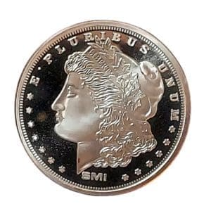 Silver Morgan Dollar Round