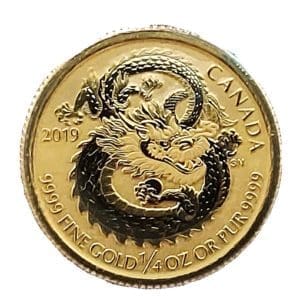 Canadian 1/4 oz Gold Lucky Dragon