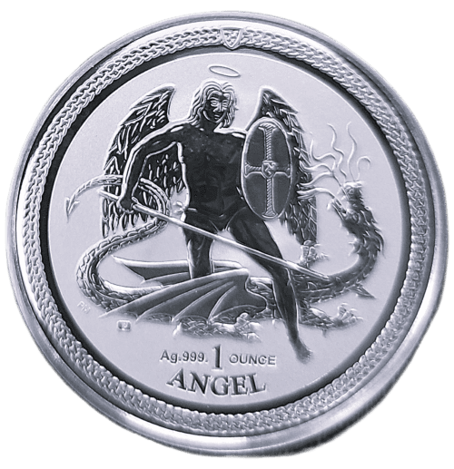 2016 Isle of Man 1 oz Silver Angel Rev Proof .999 - Image 3