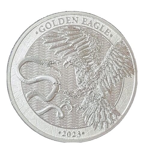 2023 1oz Malta 5 € Golden Eagle .9999 Silver Coin - Image 3