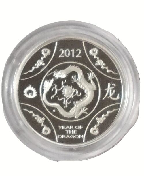 2012 Royal Australian Mint YEAR OF THE DRAGON $1 Proof - Image 3