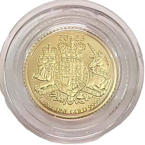 2023 British 1/10 oz Royal Arms Gold Coin - Image 3