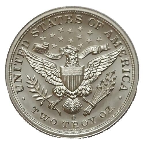 1898 Silver Barber 2 oz Silver Round - High Relief - Image 4