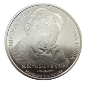 Tesla "Anti-Gravity" 1 oz Silver Coin