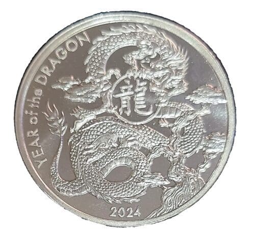 2024 Asahi 1 oz Silver Year of the Dragon Coin - Image 3