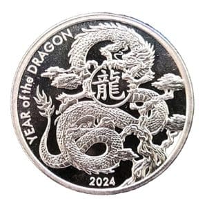 Asahi 1 oz Silver Year of the Dragon Coin