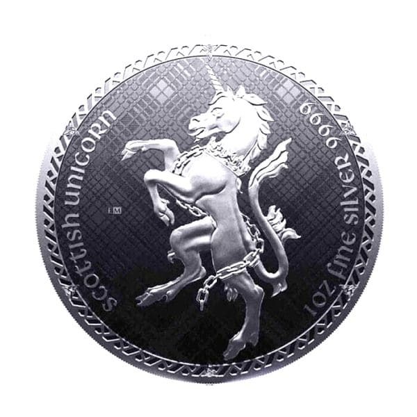 Niue 1 oz Silver Scottish Unicorn BU