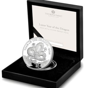 British 1 oz Silver Lunar Dragon Proof Coin