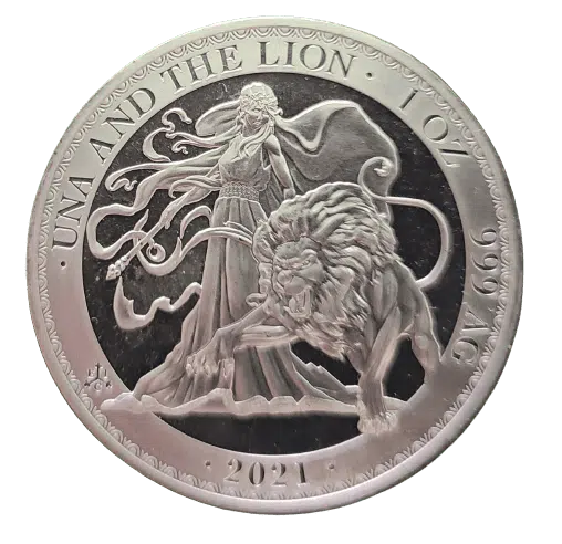 Helena 1 oz Silver Una and the Lion Coin