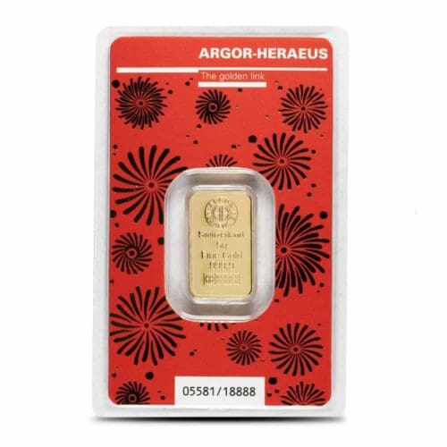 Argor Heraeus Lunar Dragon 5 gram Gold Bar