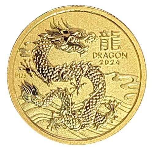 2024 Year of the Dragon 1/10 oz Gold Coin Perth - Image 3