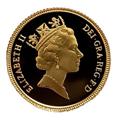 1987 Great Britain Half Gold Sovereign Proof -Gem Proof