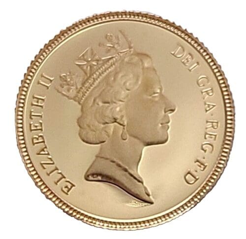 1987 Great Britain Half Gold Sovereign Proof -Gem Proof - Image 4