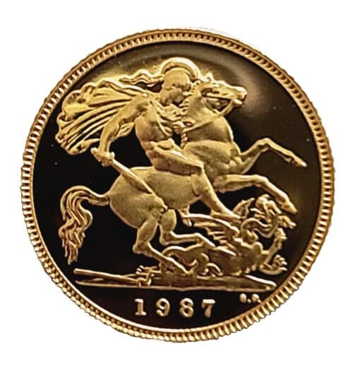 1987 Great Britain Half Gold Sovereign Proof -Gem Proof - Image 6