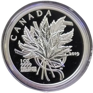 2011 Canadian $10 Maple Leaf Forever 1/2 oz Fine Silver Coin
