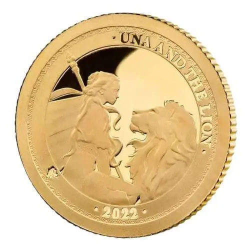 Helena .5 gram Gold Proof Una and The Lion