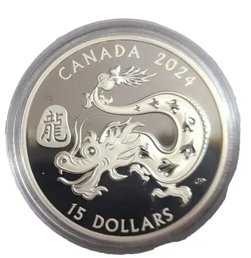 Canadian Lunar Dragon 1 oz Silver Proof