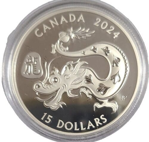 Canadian Lunar Dragon 1 oz Silver Proof