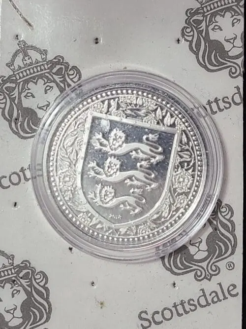 2018 Royal Arms of England 1 oz Silver Gibraltar coin - Image 4