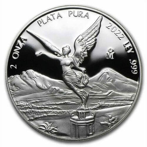 2022 Mexican Libertad 2oz Silver Proof Coin