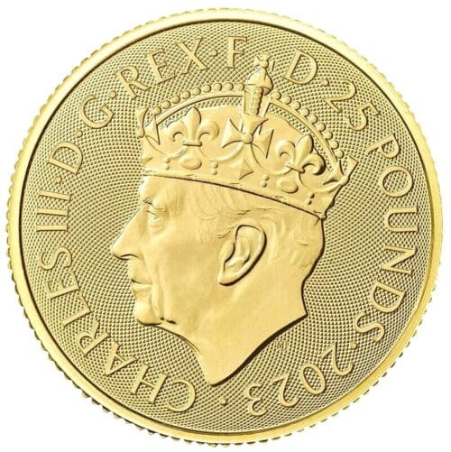 2023 British 1/4 oz Coronation King Charles III £25 Gold Coin - Image 2