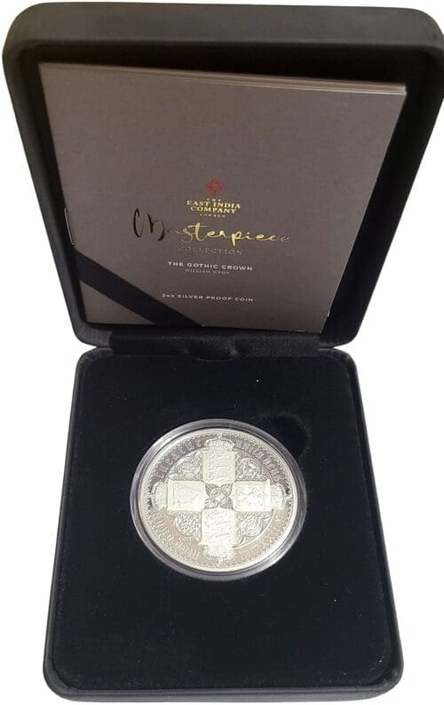 2022 St. Helena Gothic Crown 2 oz Silver Proof Coin - Image 4