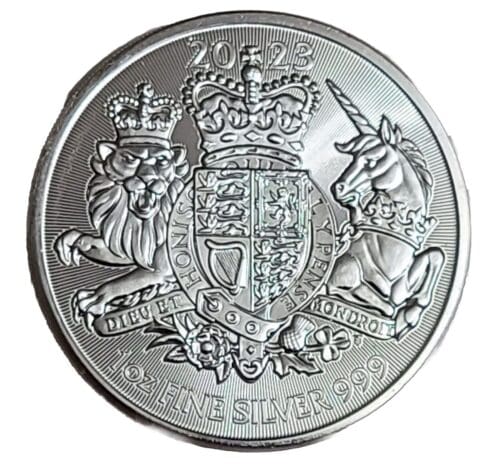 2023 British 1oz Silver Royal Arms Coin Bu - Image 3