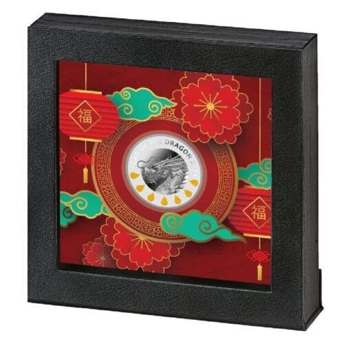 2024 Niue Year of the Dragon $1 Silver Proof Coin .999 - Image 2