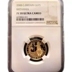 British 1/4 oz Gold Britannia Coin Gem Proo