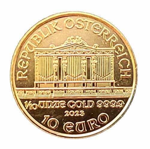 2023 Austrian Philharmonic 1/10 oz Gold Coin - Image 2