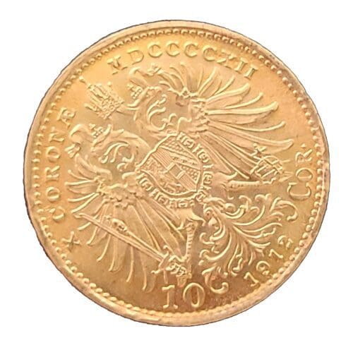 1912 Austrian 10 Corona Gold Coin Restrike- Gem Bu - Image 2