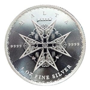 Maltese Cross 1 oz Silver Coin BU