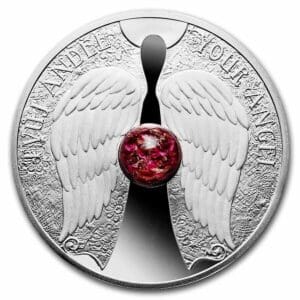 Niue 1 oz Silver Angel Crystal Proof Coin