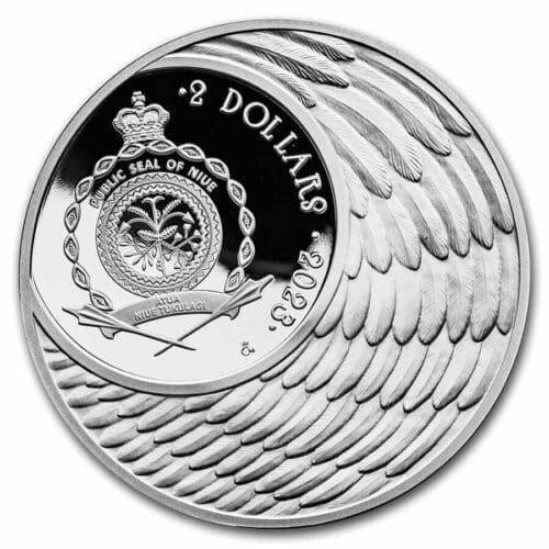 2023 Niue 1 oz Silver Angel Crystal Proof Coin - Image 3