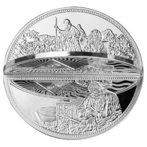 Niue 2023 Noahs Ark 2 oz Silver Coin 3-D Ship Insert - Image 3