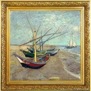 Vincent Van Gogh 1 oz Silver Coin Fishing Boats