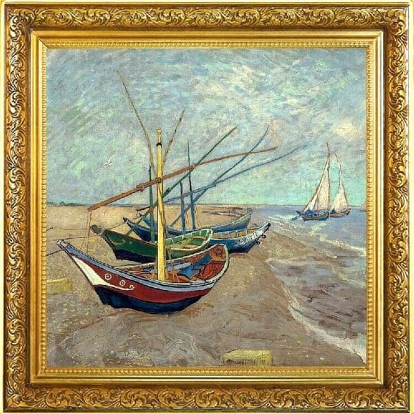 Vincent Van Gogh 1 oz Silver Coin Fishing Boats