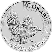 2024 Australian Kookaburra 1 oz silver coin Bu.