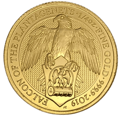 2019 British 1/4 oz Gold Queen's Beasts The Falcon - Image 4