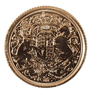 British Memorial Half Gold Sovereign Gem Bu