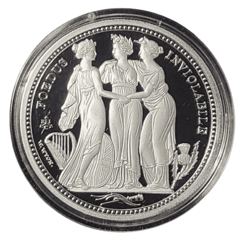 2021 St. Helena Three Graces 2 oz Silver Proof Coin