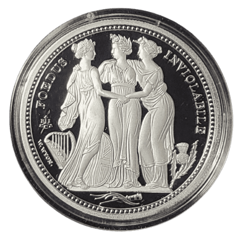 2021 St. Helena Three Graces 2 oz Silver Proof Coin